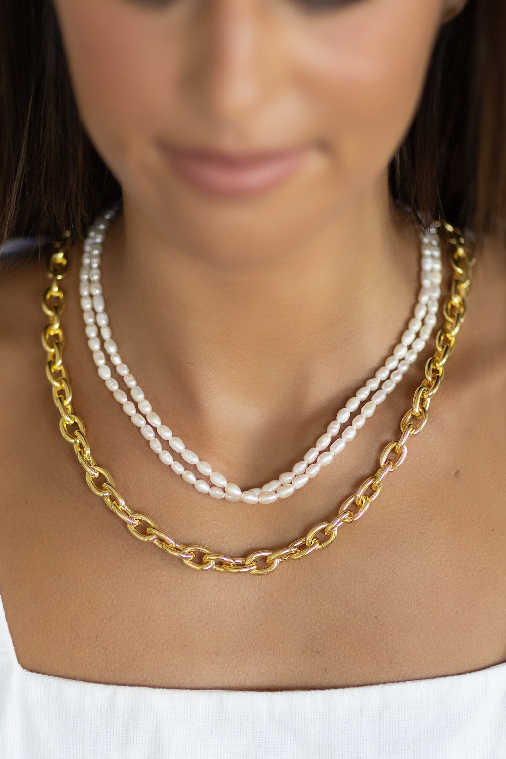 Twist Pearl Necklace