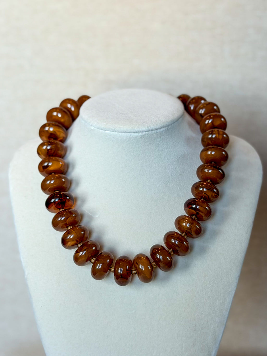 Brown Acrylic  Necklace