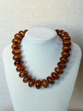 Brown Acrylic  Necklace