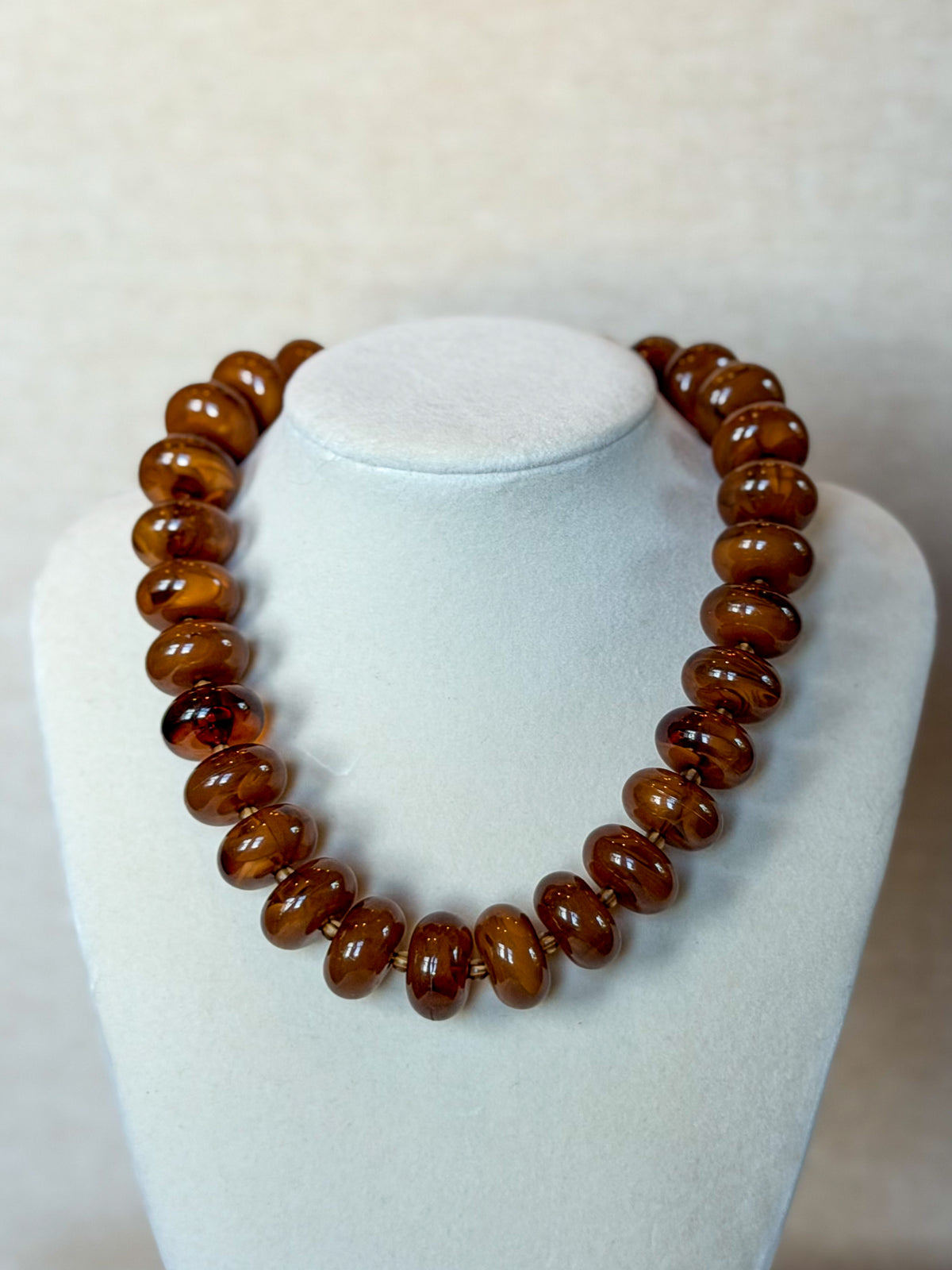 Brown Acrylic  Necklace