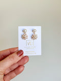 Petite pearl cluster drop