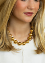 Round Golden Necklace (non-tarnish)