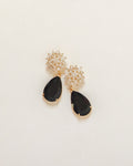 Embellished Flower+  Black Drops