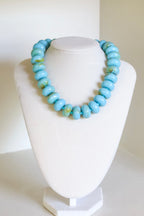 Turquoise Acrylic Nugget Necklace