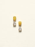 Citrine + Glitzy Teardrop