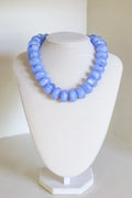Light Blue Acrylic Nugget Necklace