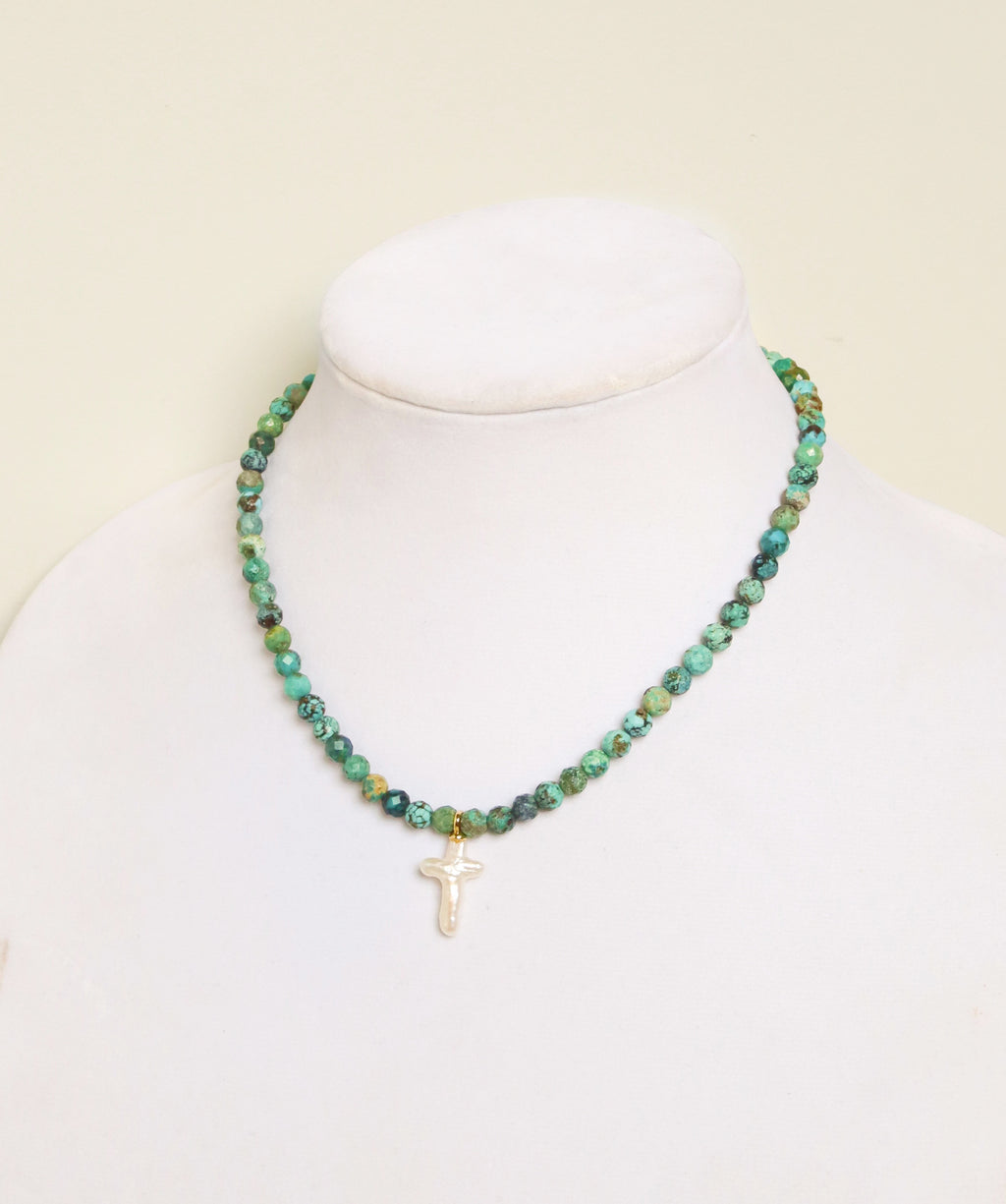 Green Turquoise Cross