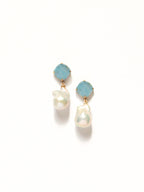 Rhombus Blue +  Baroque drop
