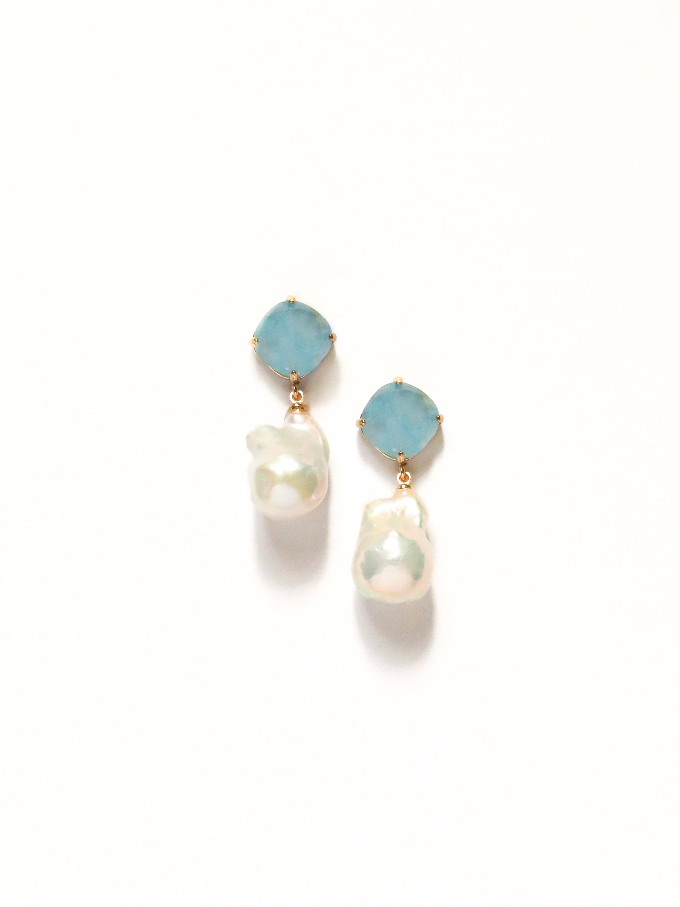 Rhombus Blue +  Baroque drop