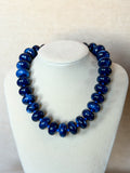 Cobalt Blue Acrylic  Necklace