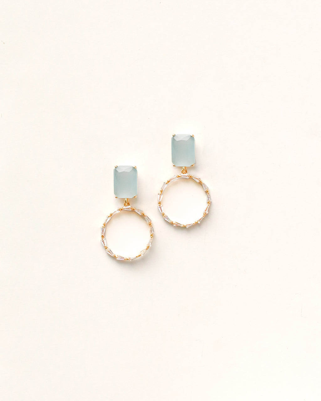 Ice Blue + Glitzy Hoop