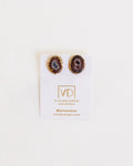 Grey Agate Studs