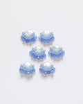 Periwinkle Blue Cluster Drop Pearl Studs