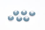 Baby Blue Cluster Drop Pearl Studs