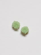 Celadon Green Knot Studs