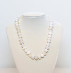 White Moonstone Nugget Necklace
