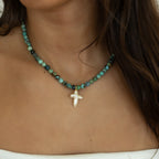 Green Turquoise Cross