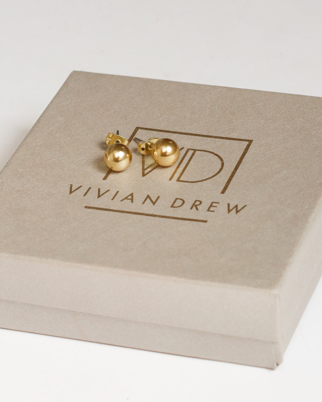 Mini Gold Ball Studs