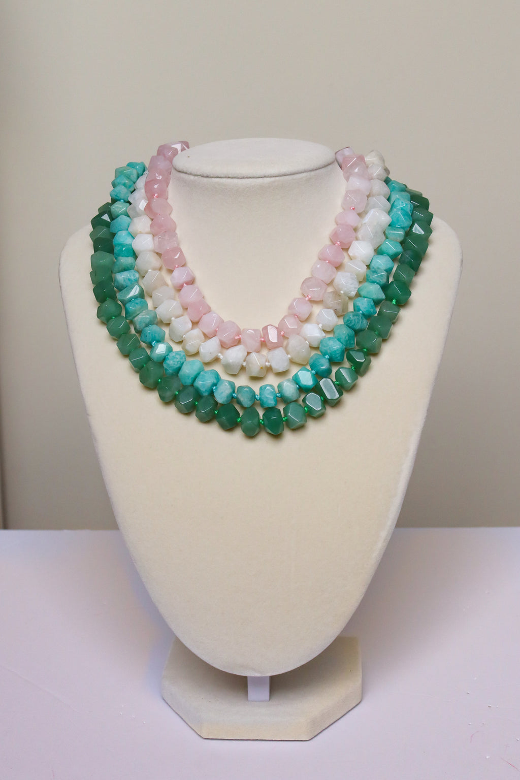 Green Aventurine Nugget Necklace