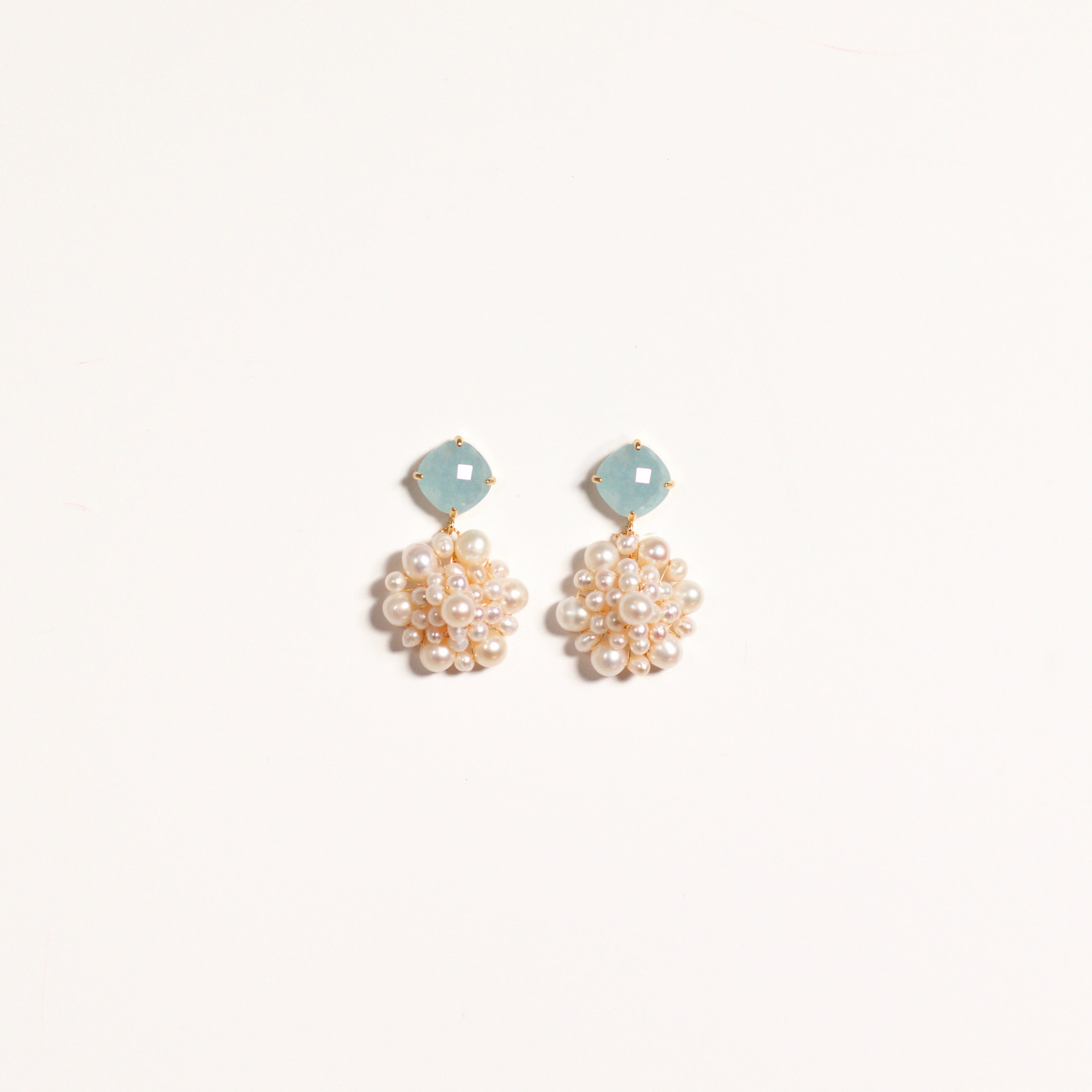 Powder Blue + Pearl Cluster