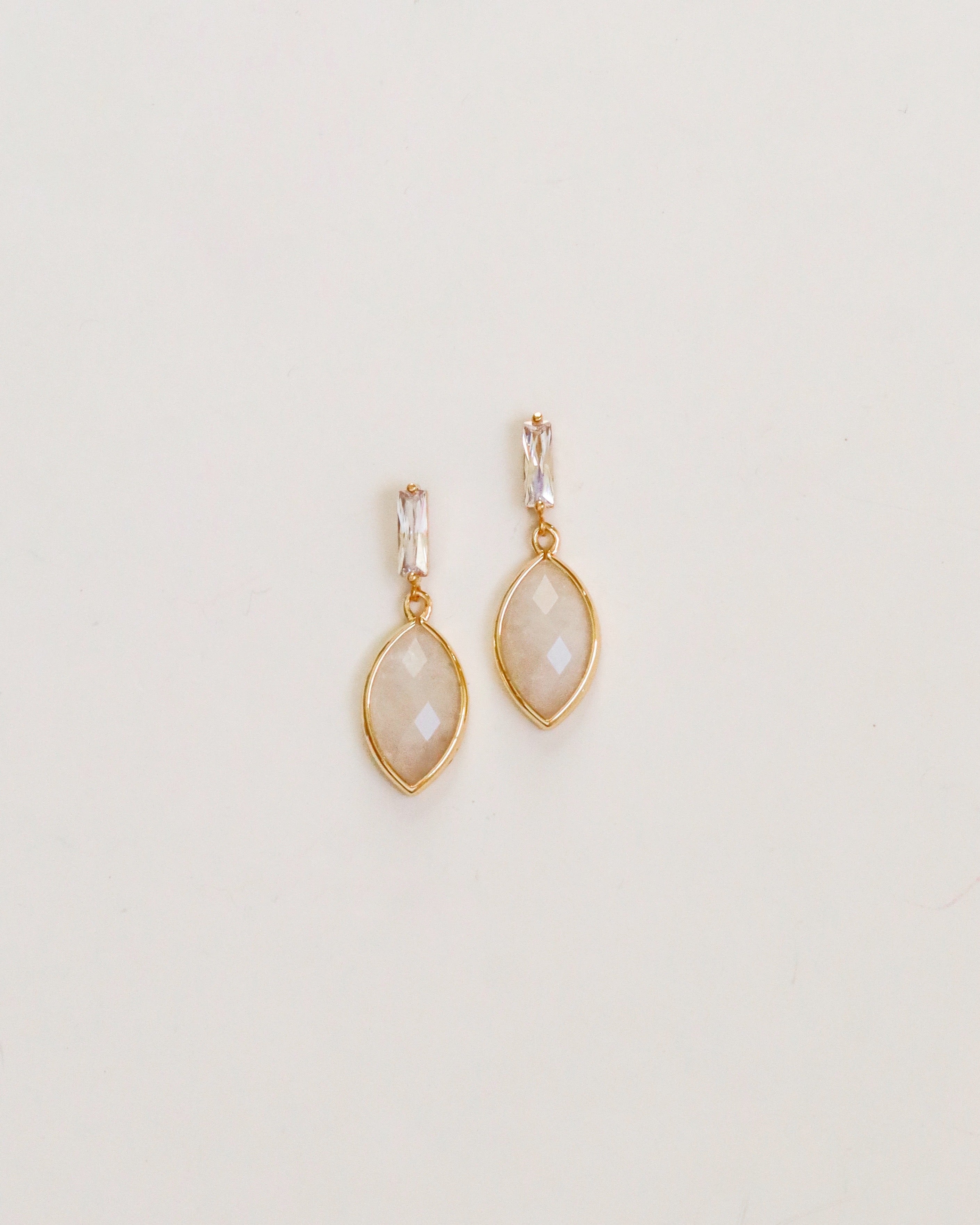 Diamond + Marquis White Quartz