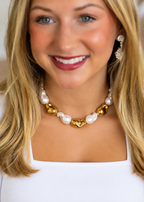 Baroque + Gold Nugget Necklace