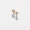 Embellished Flower + Ice Blue Drops