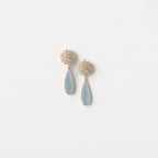 Embellished Flower + Ice Blue Drops