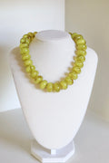 Chartreuse Acrylic  Necklace