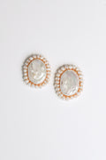 Pearl Halo Studs