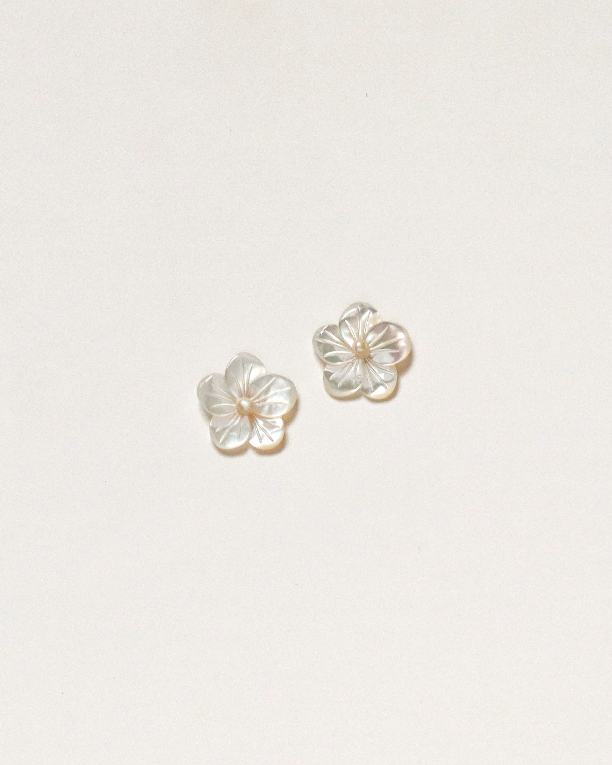 Small Flower Shell Studs