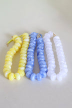 Yellow Acrylic Nugget Necklace
