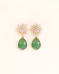 Round Glitzy Flower + Green