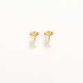 Gold Ginkgo + Pearl Drop