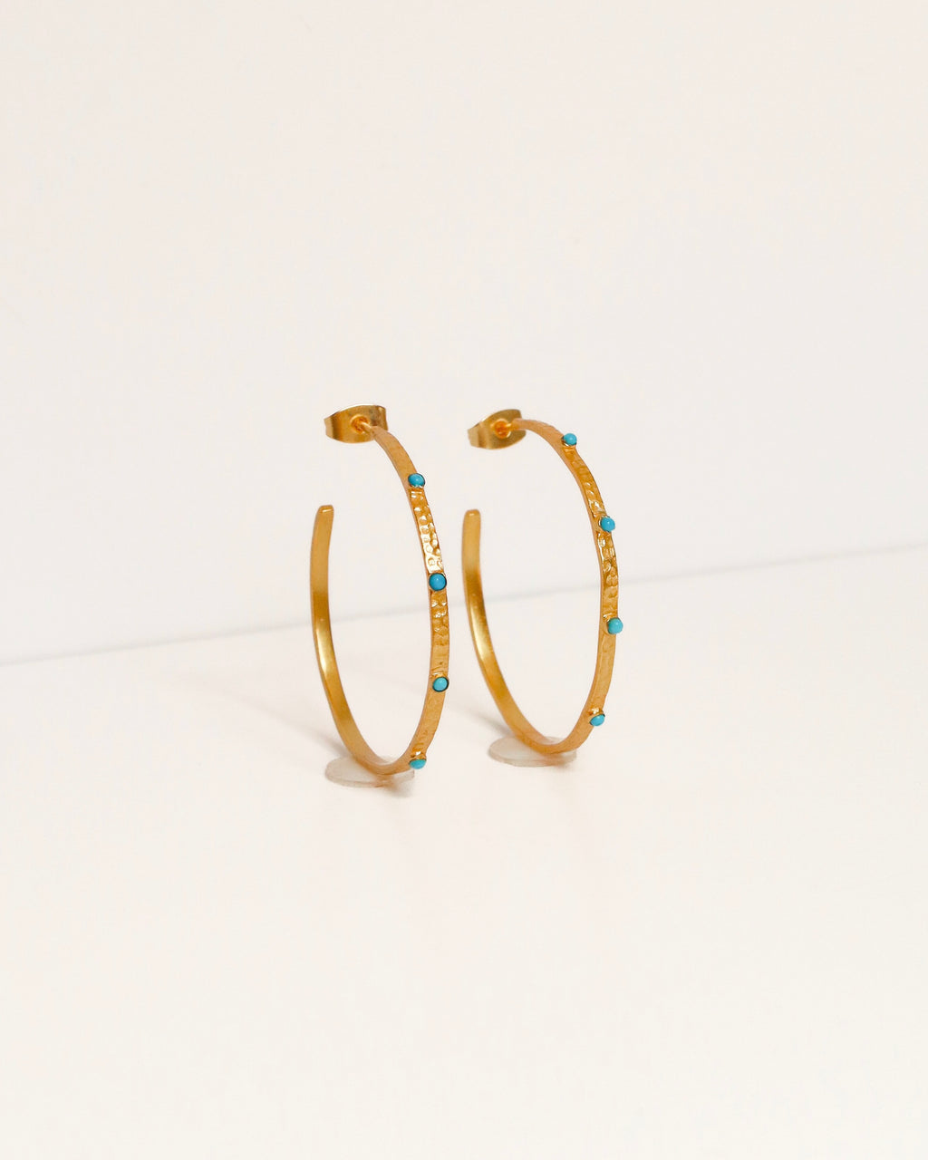 Turquoise Stone Hoop