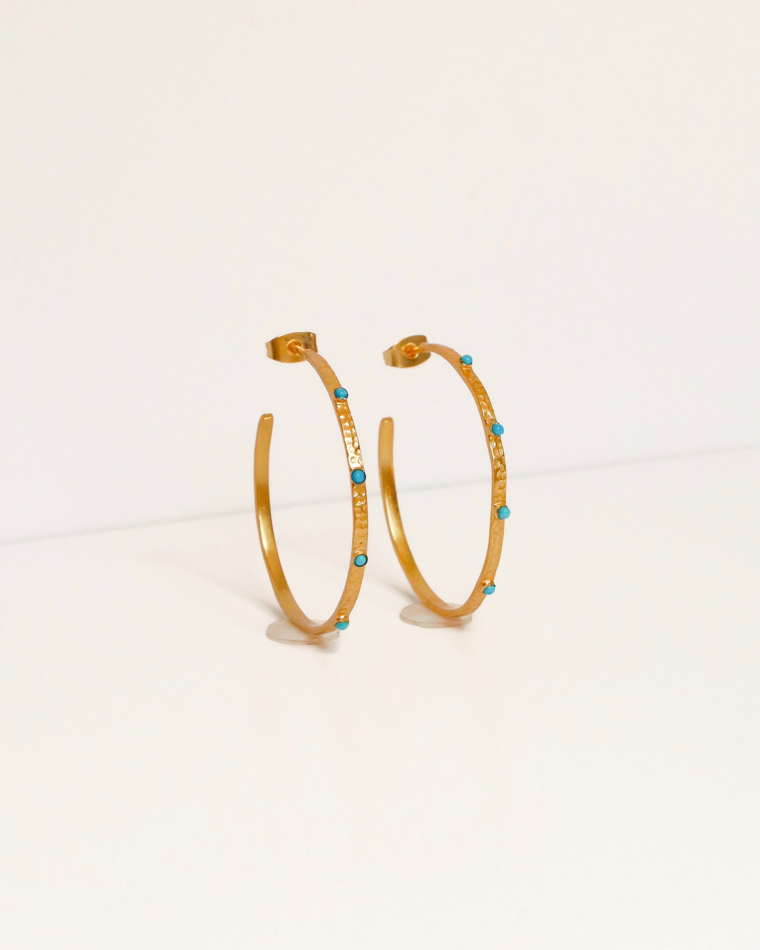 Turquoise Stone Hoop