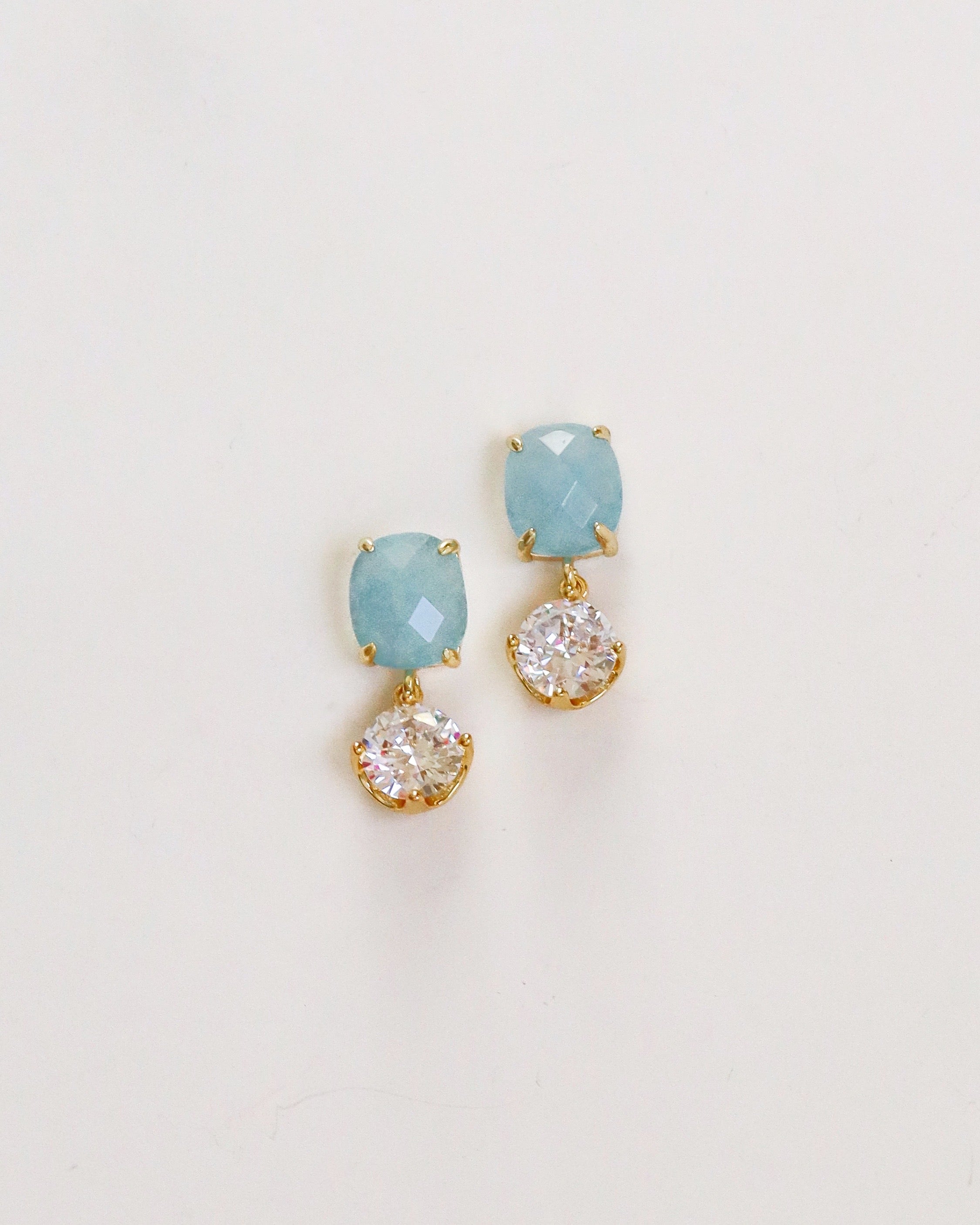Blue + Round Diamond Drop