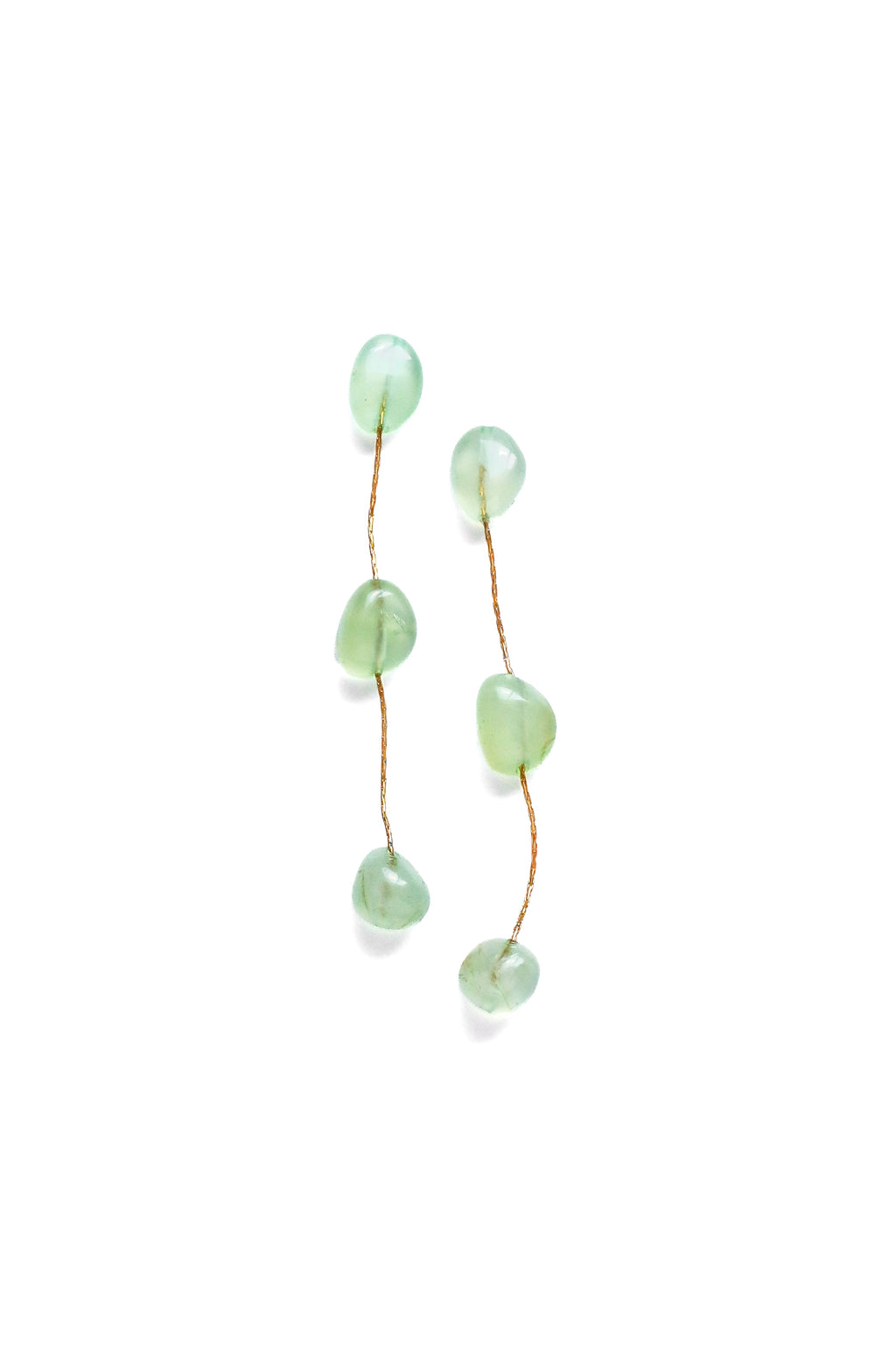 Sage three 3 drop earrings
