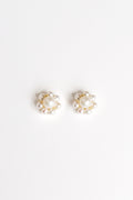 Mini Pearl Halo Cluster Studs