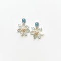 Powder Blue + Large Pearl Flower