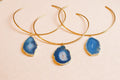 Blue Agate Collar Necklace