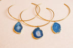 Blue Agate Collar Necklace