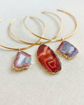 Rust Agate Collar necklace