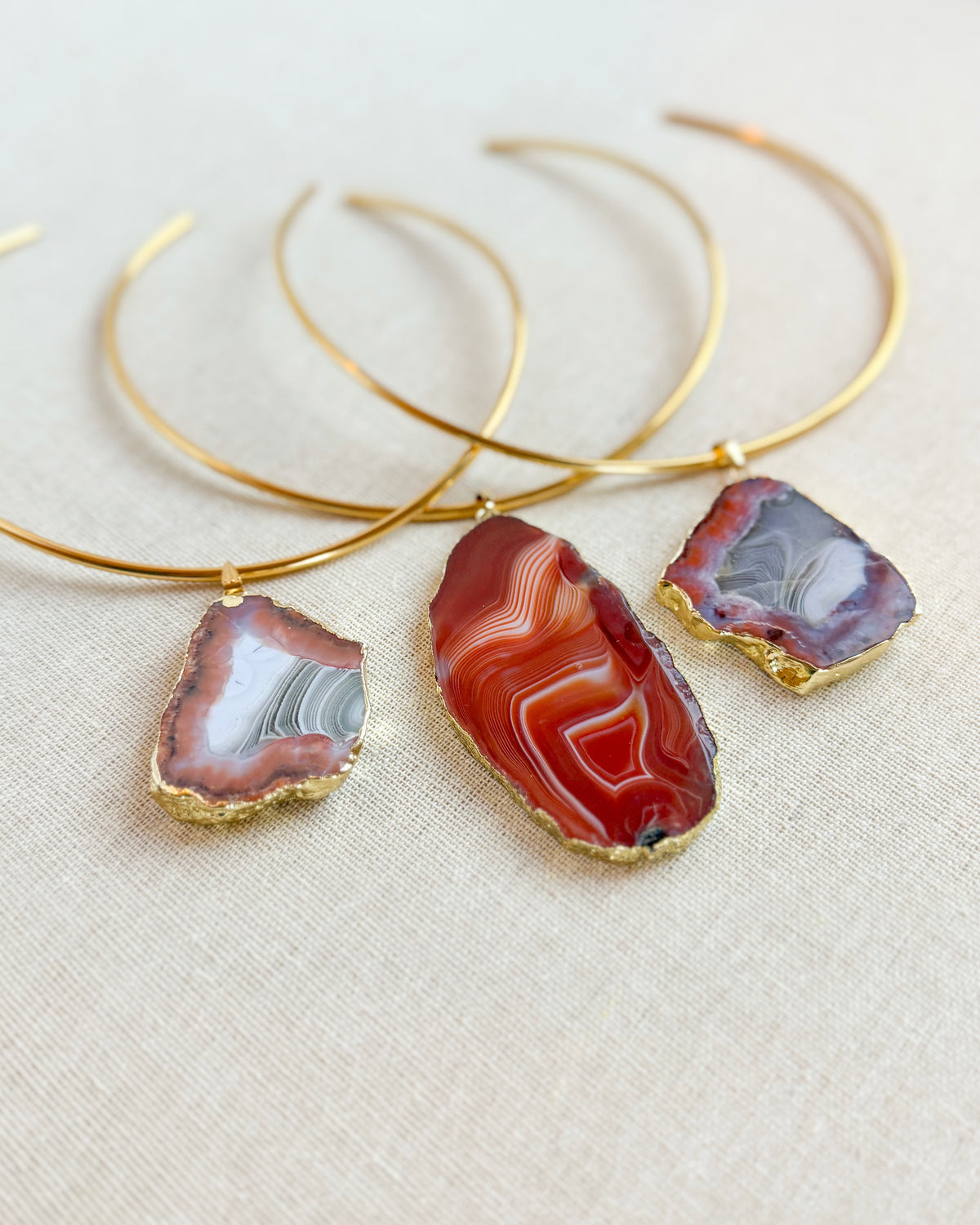 Rust Agate Collar necklace