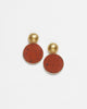 Gold + Round Red Jasper