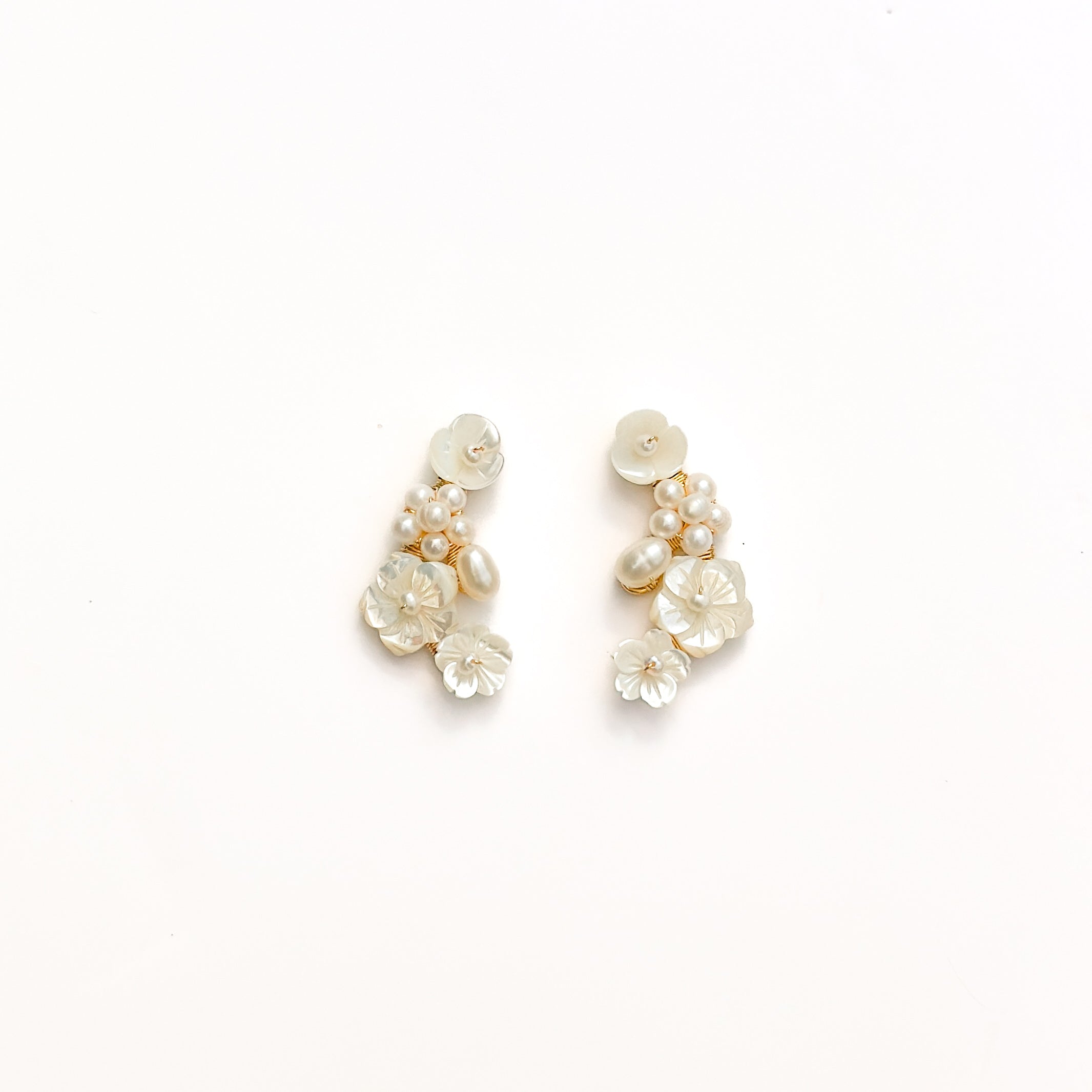 Flower Garden Pearl Studs