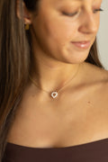 Dainty Circle of Grace Pearl Necklace