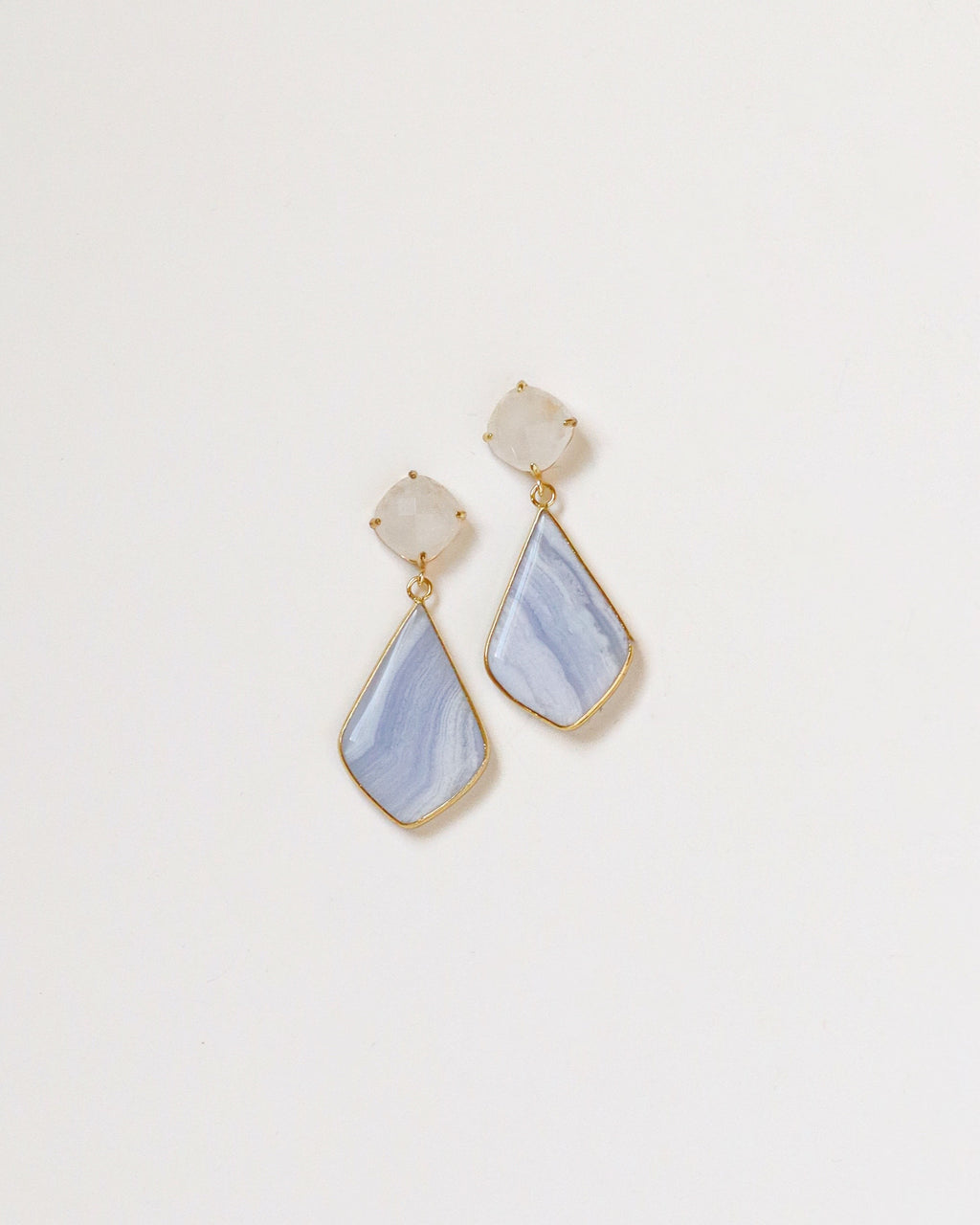 White Quartz + Blue Lace Agate