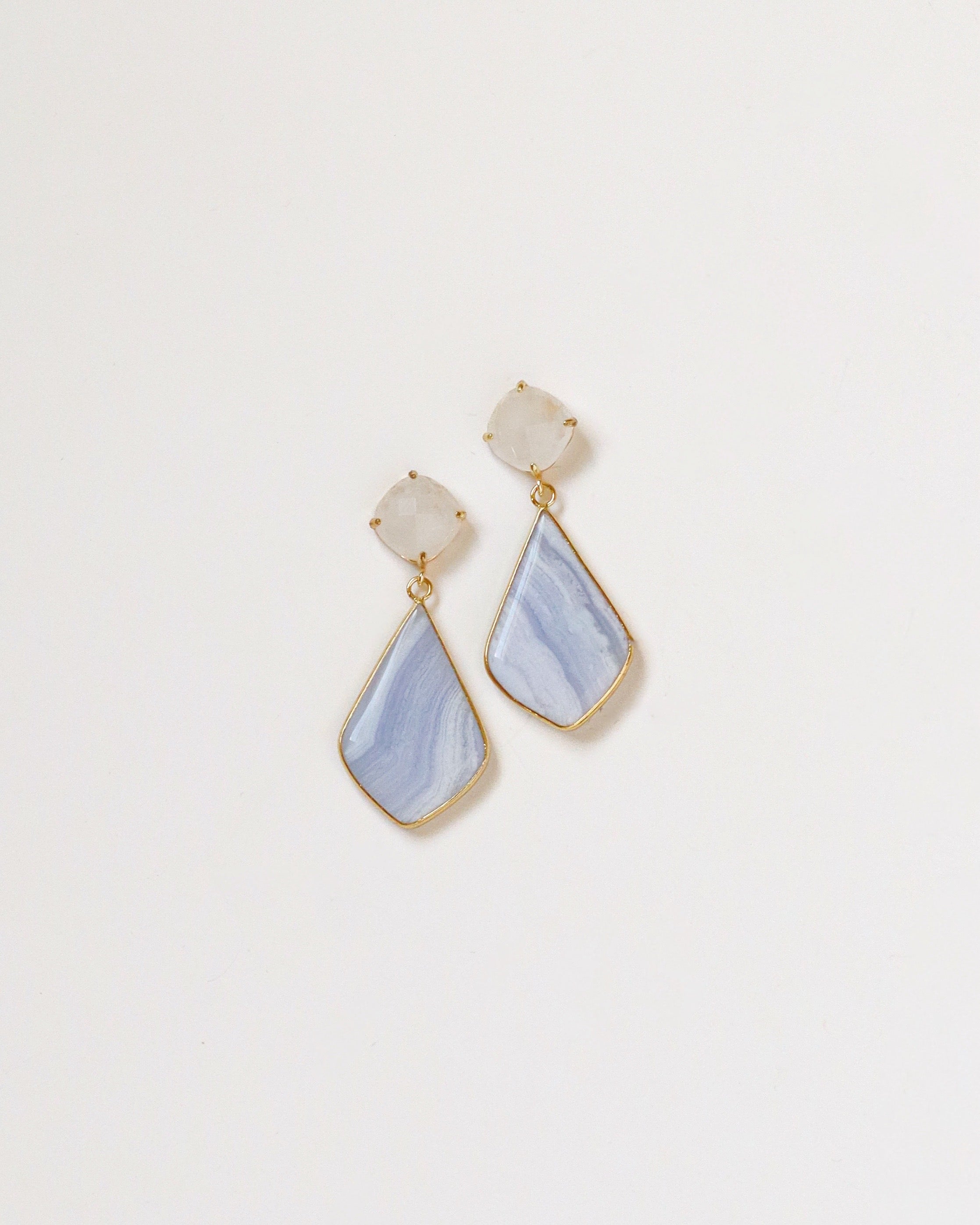 White Quartz + Blue Lace Agate