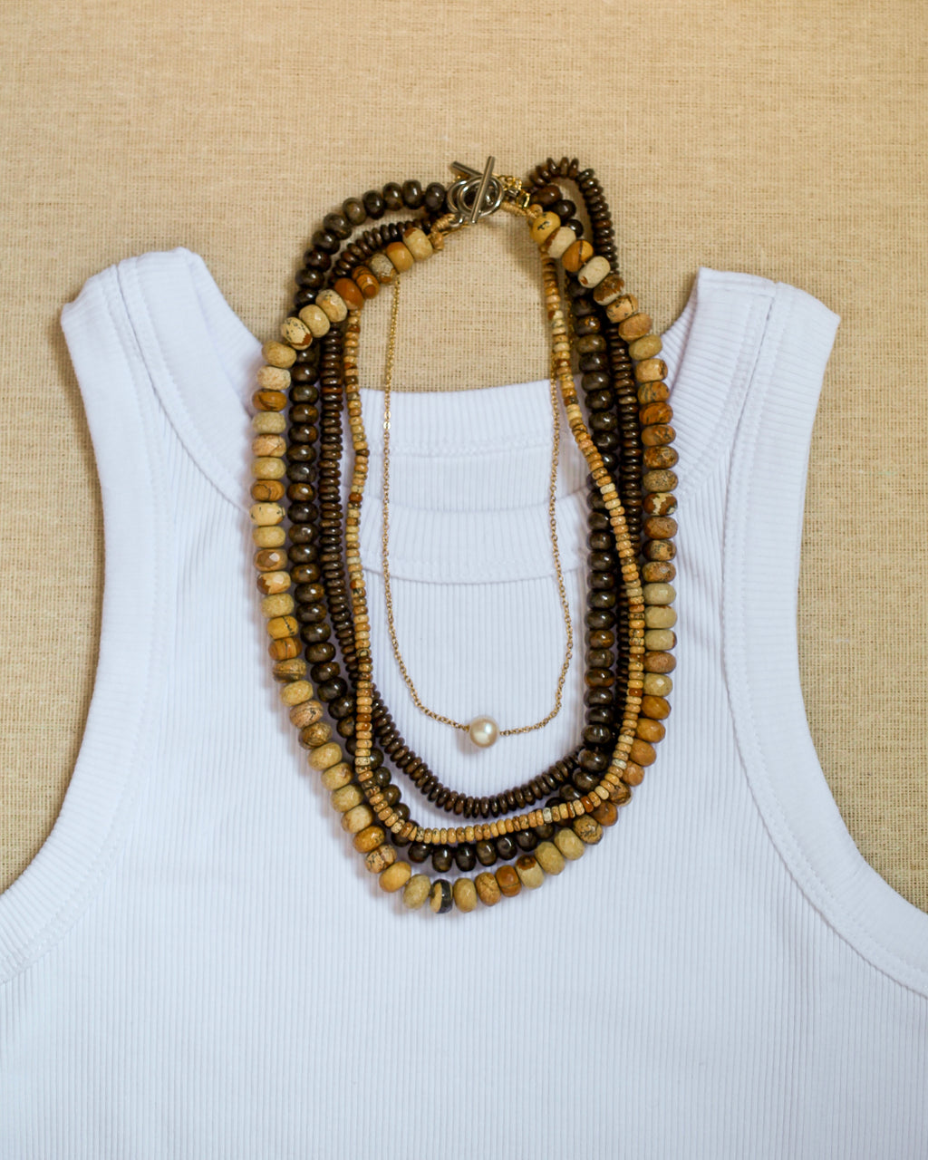 Chocolate Jasper Double Strand